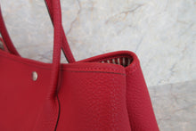 Load image into Gallery viewer, HERMES  GARDEN PARTY PM Manufacture de Boucleries Negonda leather Rouge casaque X Engraving Tote bag 700050255