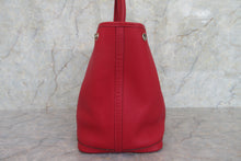 Load image into Gallery viewer, HERMES  GARDEN PARTY PM Manufacture de Boucleries Negonda leather Rouge casaque X Engraving Tote bag 700050255
