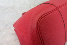 Load image into Gallery viewer, HERMES  GARDEN PARTY PM Manufacture de Boucleries Negonda leather Rouge casaque X Engraving Tote bag 700050255