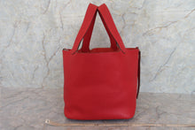 Load image into Gallery viewer, HERMES PICOTIN LOCK MM Clemence leather Rouge casaque □Q Engraving Hand bag 700070100