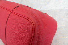 Load image into Gallery viewer, HERMES  GARDEN PARTY PM Manufacture de Boucleries Negonda leather Rouge casaque X Engraving Tote bag 700050255