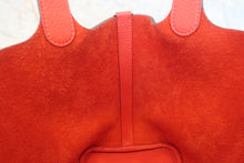 Load image into Gallery viewer, HERMES PICOTIN LOCK PM Clemence leather Rouge pivoine □R Engraving Hand bag 500070112