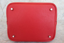 Load image into Gallery viewer, HERMES PICOTIN LOCK MM Clemence leather Rouge casaque □Q Engraving Hand bag 700070100