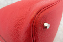 Load image into Gallery viewer, HERMES PICOTIN LOCK MM Clemence leather Rouge casaque □Q Engraving Hand bag 700070100