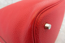 画像をギャラリービューアに読み込む, HERMES/エルメス ピコタンロックMM トリヨンクレマンス ルージュカザック □Q刻印 ハンドバッグ 700070100