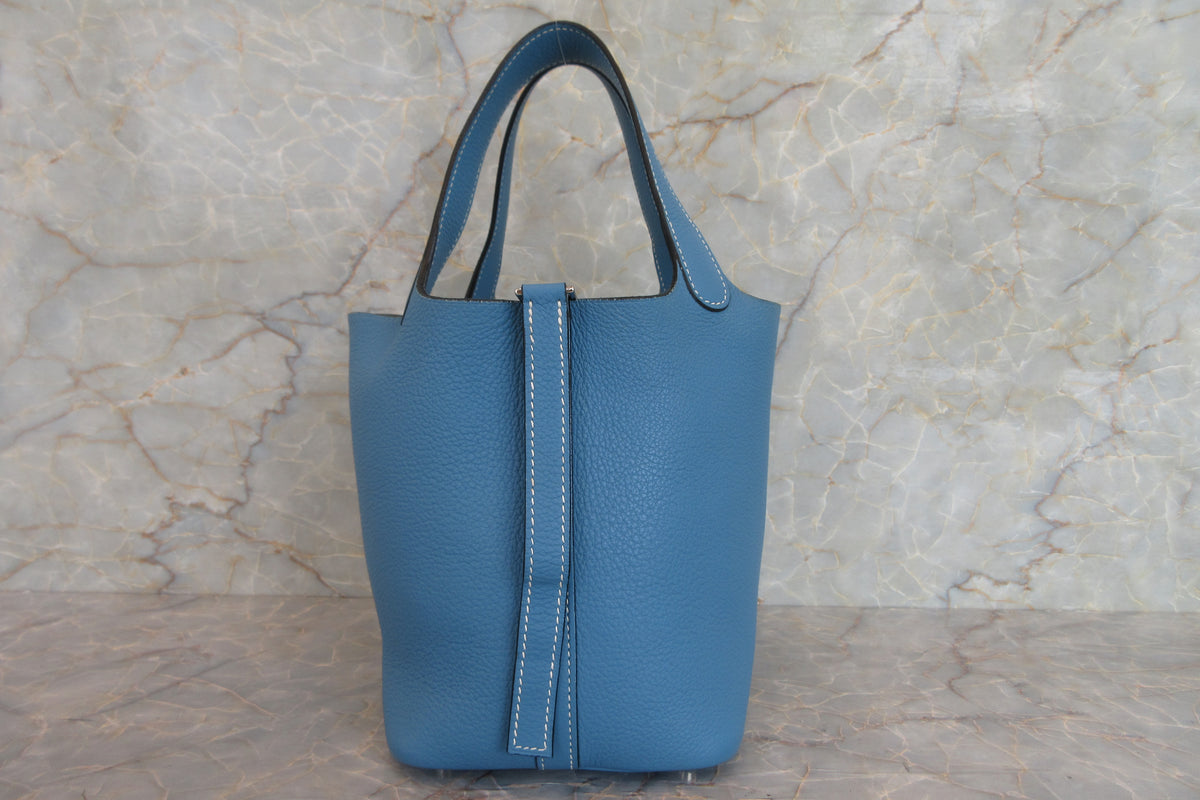 HERMES／エルメス ピコタンPM トリヨンクレマンス ブルー