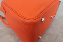 Load image into Gallery viewer, HERMES LINDY 26 Clemence leather Orange poppy U Engraving Shoulder bag 800030116