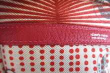 Load image into Gallery viewer, HERMES  GARDEN PARTY PM Manufacture de Boucleries Negonda leather Rouge casaque X Engraving Tote bag 700050255