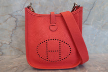 Load image into Gallery viewer, HERMES  EVELYNE TPM Clemence leather Rouge pivoine D Engraving Shoulder bag 700080012