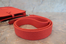 Load image into Gallery viewer, HERMES  EVELYNE TPM Clemence leather Rouge pivoine D Engraving Shoulder bag 700080012