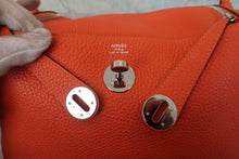 Load image into Gallery viewer, HERMES LINDY 26 Clemence leather Orange poppy U Engraving Shoulder bag 800030116