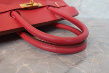 将图片加载到图库查看器,HERMES BIRKIN 35 Ardennes leather Rouge vif 〇X刻印 Hand bag 700090214