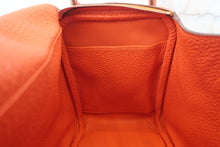 Load image into Gallery viewer, HERMES LINDY 26 Clemence leather Orange poppy U Engraving Shoulder bag 800030116