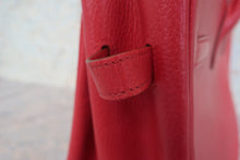 将图片加载到图库查看器,HERMES BIRKIN 35 Ardennes leather Rouge vif 〇X刻印 Hand bag 700090214