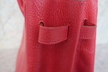 将图片加载到图库查看器,HERMES BIRKIN 35 Ardennes leather Rouge vif 〇X刻印 Hand bag 700090214