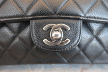 画像をギャラリービューアに読み込む, CHANEL/シャネル マトラッセWフラップWチェーンショルダーバッグ キャビアスキン ブラック/シルバー金具 ショルダーバッグ 800080043