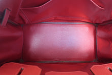 将图片加载到图库查看器,HERMES BIRKIN 35 Ardennes leather Rouge vif 〇X刻印 Hand bag 700090214