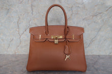 画像をギャラリービューアに読み込む, HERMES/エルメス バーキン30 クシュベル ゴールド □C刻印 ハンドバッグ 700090210