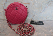 Load image into Gallery viewer, CHANEL Matelasse round chain shoulder bag Lambskin Pink/Silver hadware Shoulder bag 700030106