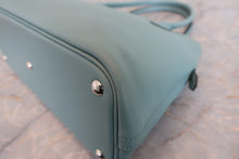 將圖片載入圖庫檢視器 HERMES/エルメス ボリード27 ヴォースイフト シエル □M刻印 ショルダーバッグ 700090021