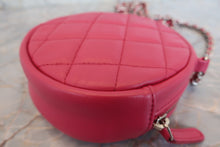 Load image into Gallery viewer, CHANEL Matelasse round chain shoulder bag Lambskin Pink/Silver hadware Shoulder bag 700030106