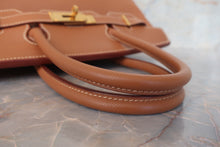 画像をギャラリービューアに読み込む, HERMES/エルメス バーキン30 クシュベル ゴールド □C刻印 ハンドバッグ 700090210