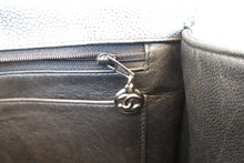 画像をギャラリービューアに読み込む, CHANEL/シャネル 中マトラッセシングルフラップチェーンショルダーバッグ キャビアスキン ブラック/シルバー金具 ショルダーバッグ 700110137