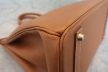 画像をギャラリービューアに読み込む, HERMES/エルメス バーキン40 クシュベル ゴールド □B刻印 ハンドバッグ 800020050