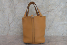 Load image into Gallery viewer, HERMES PICOTIN LOCK MM Clemence leather Natural sable □R Engraving Hand bag 700020158