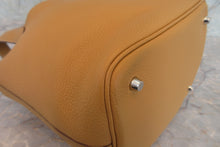Load image into Gallery viewer, HERMES PICOTIN LOCK MM Clemence leather Natural sable □R Engraving Hand bag 700020158