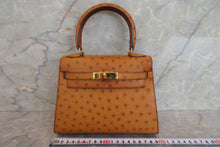 画像をギャラリービューアに読み込む, HERMES/エルメス ミニケリー20 オーストリッチ ナチュラル □J刻印 ショルダーバッグ 700050107