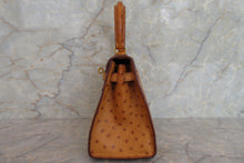 画像をギャラリービューアに読み込む, HERMES/エルメス ミニケリー20 オーストリッチ ナチュラル □J刻印 ショルダーバッグ 700050107