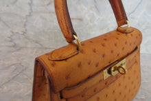 画像をギャラリービューアに読み込む, HERMES/エルメス ミニケリー20 オーストリッチ ナチュラル □J刻印 ショルダーバッグ 700050107