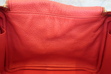 Load image into Gallery viewer, HERMES LINDY 30 Clemence leather Bougainvillier □O Engraving Shoulder bag 700040009