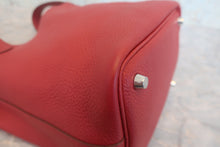 将图片加载到图库查看器,HERMES PICOTIN LOCK PM Clemence leather Rouge garance □Q刻印 Hand bag 800020071