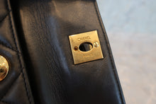 Load image into Gallery viewer, CHANEL Matelasse chain back pack Lambskin Black/Gold hadware Back pack 700100002