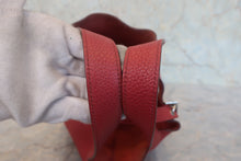 将图片加载到图库查看器,HERMES PICOTIN LOCK PM Clemence leather Rouge garance □Q刻印 Hand bag 800020071