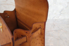 画像をギャラリービューアに読み込む, HERMES/エルメス ミニケリー20 オーストリッチ ナチュラル □J刻印 ショルダーバッグ 700050107