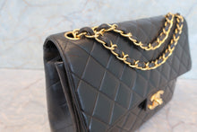 画像をギャラリービューアに読み込む, CHANEL/シャネル 中マトラッセシングルフラップチェーンショルダーバッグ ラムスキン ブラック/ゴールド金具 ショルダーバッグ 700110113