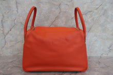 Load image into Gallery viewer, HERMES LINDY 30 Evercolor leather Orange □Q Engraving Shoulder bag 700040008