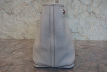 Load image into Gallery viewer, HERMES GARDEN PARTY PM Negonda leather Pearl gray □Q Engraving Tote bag 800090115
