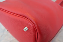 画像をギャラリービューアに読み込む, HERMES/エルメス ピコタンロックMM トリヨンクレマンス ルージュカザック □Q刻印 ハンドバッグ 800060085