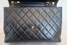 画像をギャラリービューアに読み込む, CHANEL/シャネル 中マトラッセシングルフラップチェーンショルダーバッグ ラムスキン ブラック/ゴールド金具 ショルダーバッグ 700110113