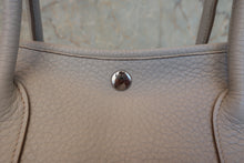 Load image into Gallery viewer, HERMES GARDEN PARTY PM Negonda leather Pearl gray □Q Engraving Tote bag 800090115