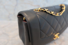 Load image into Gallery viewer, CHANEL  Diana matelasse chain shoulder bag Lambskin Black/Gold hadware Shoulder bag 700100010