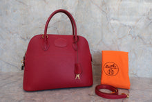 将图片加载到图库查看器,HERMES/BOLIDE 31 Clemence leather Rouge garance □H刻印 Shoulder bag 800060144