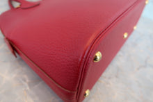 将图片加载到图库查看器,HERMES/BOLIDE 31 Clemence leather Rouge garance □H刻印 Shoulder bag 800060144