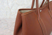 Load image into Gallery viewer, HERMES GARDEN PARTY PM Negonda leather Brown □K Engraving Tote bag 700110133
