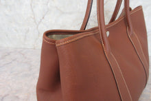 Load image into Gallery viewer, HERMES GARDEN PARTY PM Negonda leather Brown □K Engraving Tote bag 700110133