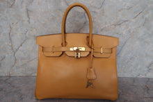 Load image into Gallery viewer, HERMES BIRKIN 35 Graine Couchevel leather Jaune □D Engraving Hand bag 700030253
